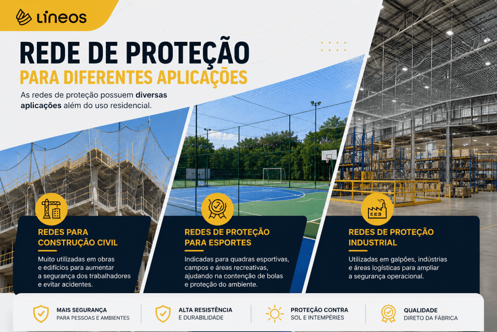 Rede de Proteção Direto da Fábrica
